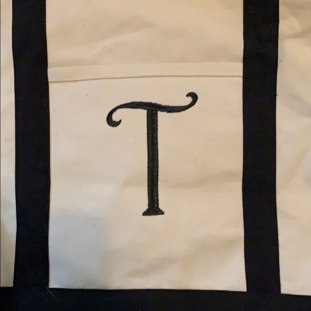 Monogrammed Canvas Tote - Picture 2 of 8